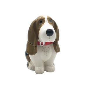 3D Dog Cartoon Ceramic Cookie Jar, Custom Candy Food Treat Containers Jar