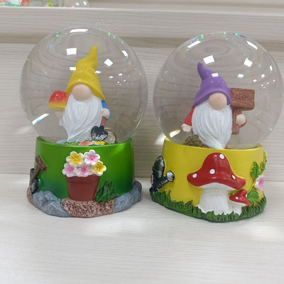 Easter Gnome Water Ball Custom Snow Globe Manufacturer Snow Dome Glass Snow Globe for Gift Souvenir