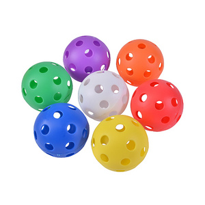 Swing Practice Training Perforated Airflow Swing Plastic Play Balls Baseball Softball Hollow Golf Practice Training Sports Balls