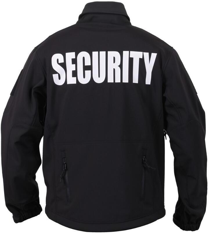 Wholesale Black Softshell Security Jacket Logo Custom customized  Softshell Jacket