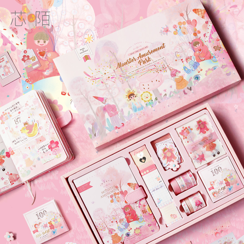 Scrapbook Journal Supplies Japanese Stationery Items Cute Notebook Kawaii