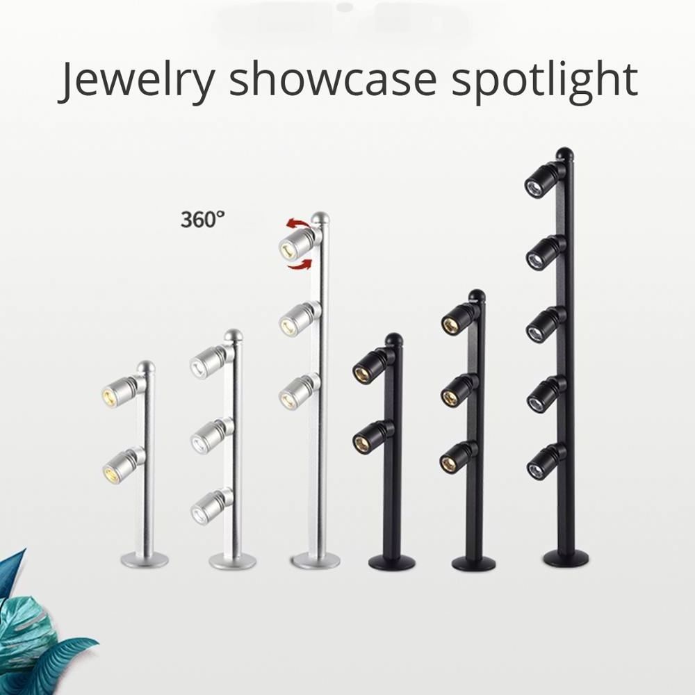 2W 3W 5W Triangle LED Spotlight Jewelry Lamp Display Light Museum Exhibition Showcase Cabinet Light