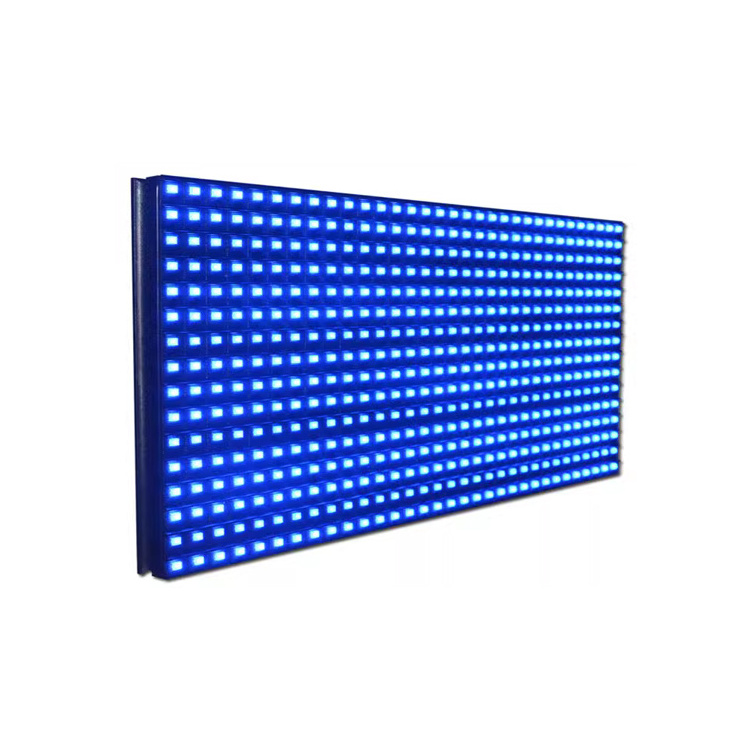 High brightness Led Scrolling Text Board Blue Color Advertising Led Display P10 Outdoor Electronic Led Message Sign