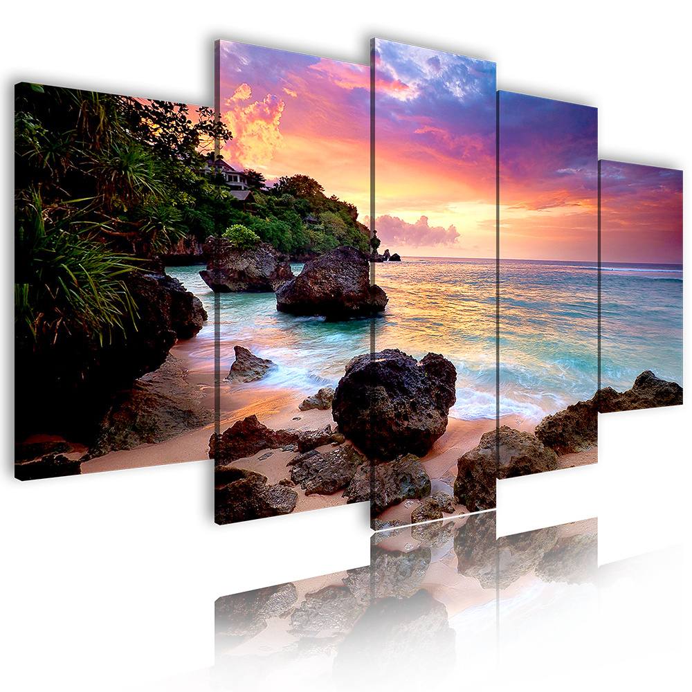 HD painting Canvas Panel Custom Decorative Waterfall Painting Home Decoration Landscape bedroom Picture Prints 5 Piece Wall Art