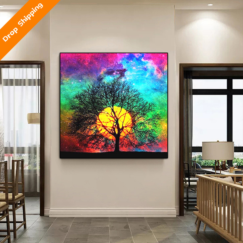 5D diamond painting kit full diamond art craft canvas supply suitable for adults and children home wall decoration