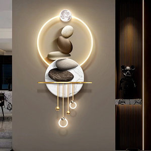 Designer's Style Gold  Luxury Home Living Room Decors Large 3D Metal  New Product Design Wall lamp LED Decorations