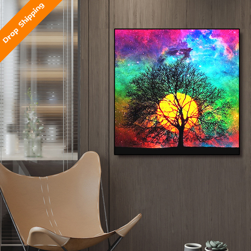 5D diamond painting kit full diamond art craft canvas supply suitable for adults and children home wall decoration