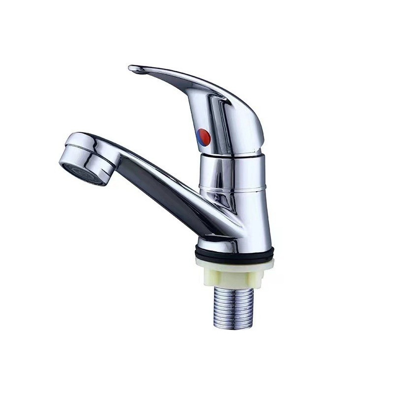 European Hot and Cold Wash Basin Faucet Inter-Platform Basin Washbasin Black Faucet Bathroom Rotating Water Drop Faucet