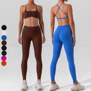 Wholesale 2023 New Workout Set Fitness Yoga Active Wear Set Matching Women Gym Clothes Yoga Outfit Sports Sets Sexy For Women