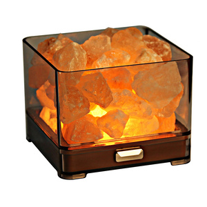 Yoga room Ambient Light Himalayan Rock Smart Dimming Heating LED Himalayan Crystal Salt Stone Lamp Wholesale