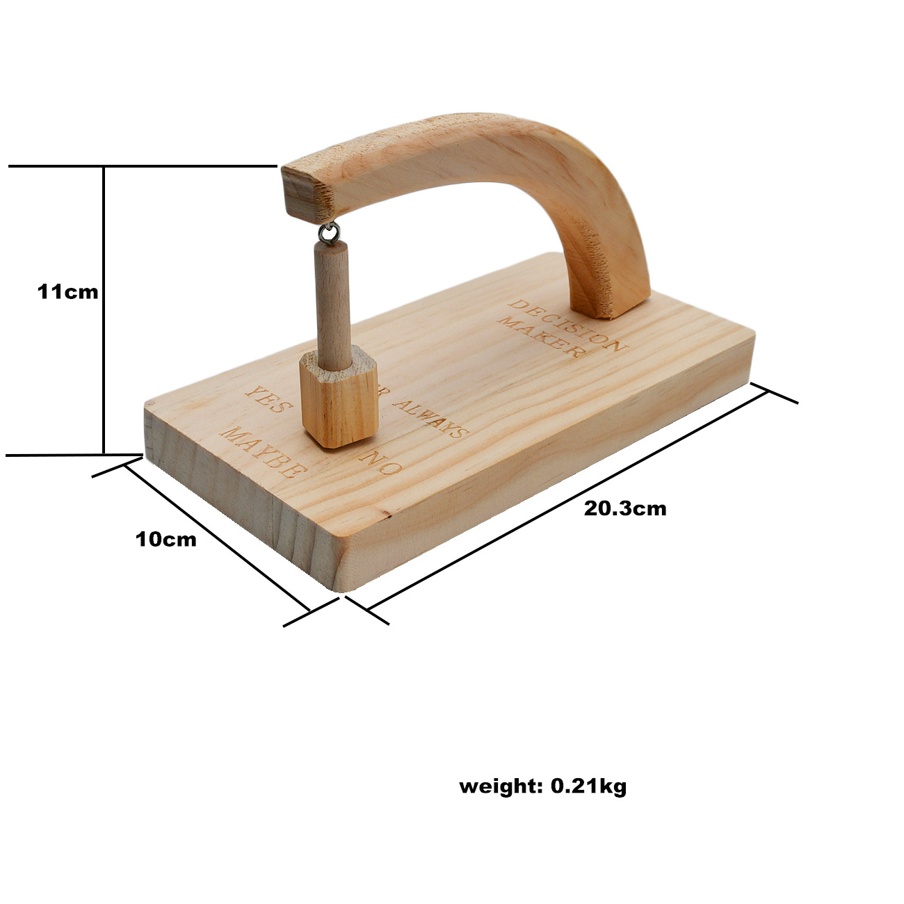 Perpetual motion kinetic art science toy wooden desk top toys decision maker for adult stress relief