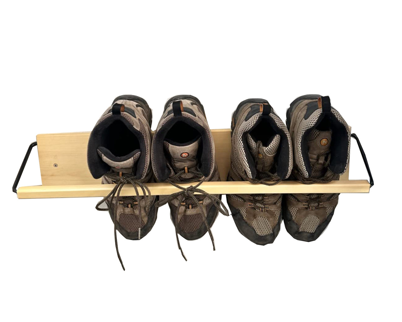 Wall Mounted Shoe Rack - Wooden Entryway Shoe Rack, Narrow Shoe Rack for entryway