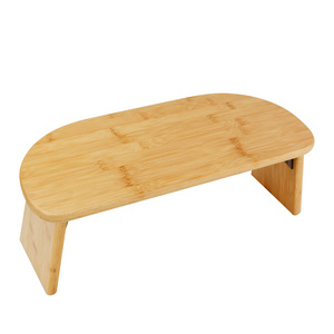 Youlike Prajna Yoga Bench , Bamboo Folding Chair Wooden Seiza Kneel, Portable Cross Legged or Kneeling Stool