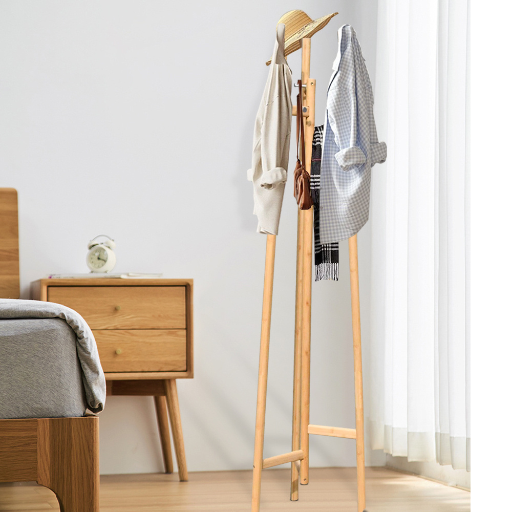 Hooks Wooden Standing Coat Rack,Coat Stand Restaurants Free Standing,Coat Rack Hat Hanger Stand Organizer