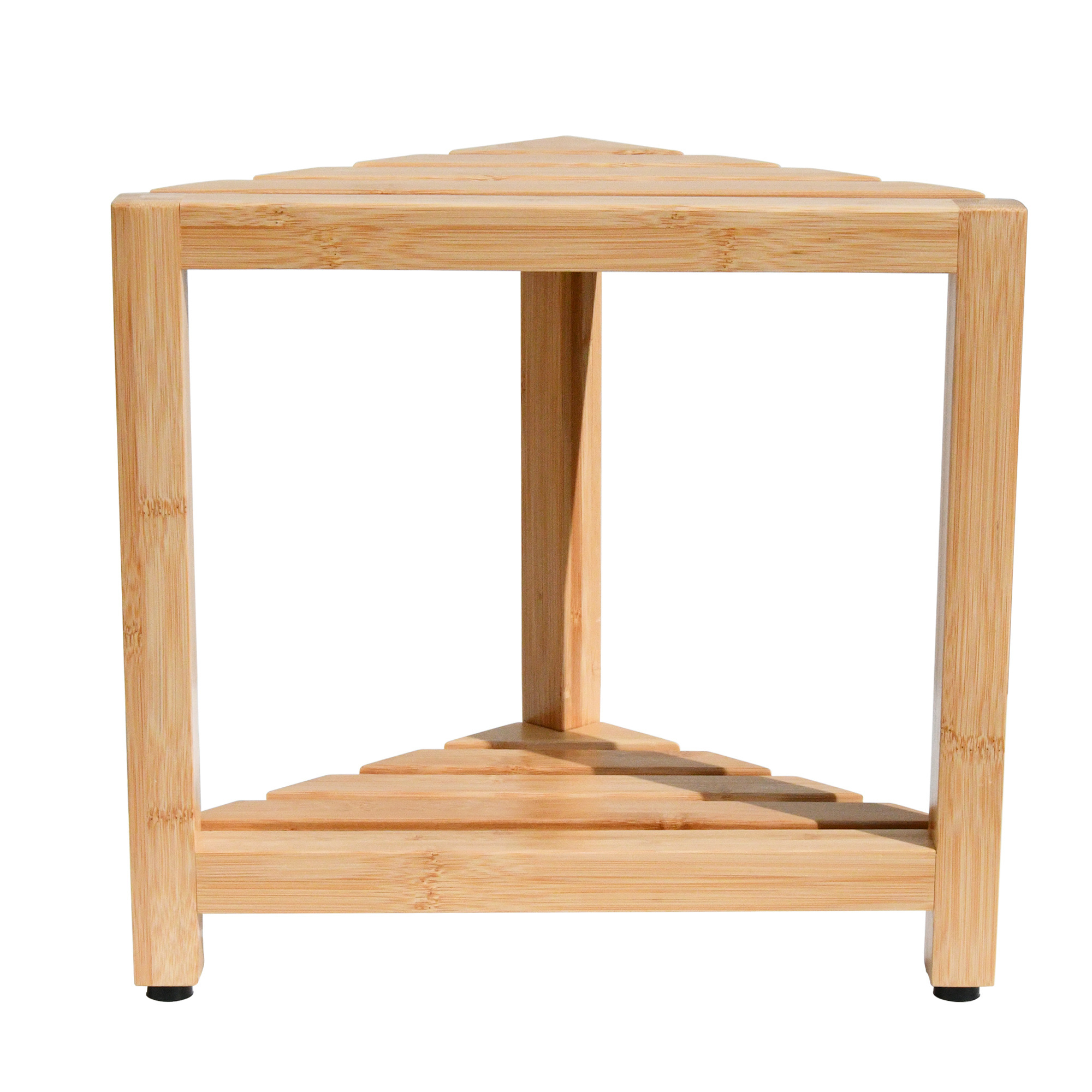 Bamboo Wood Luxury Corner Beautiful Teak Shower Stool And Foot Rest for Shaving Legs