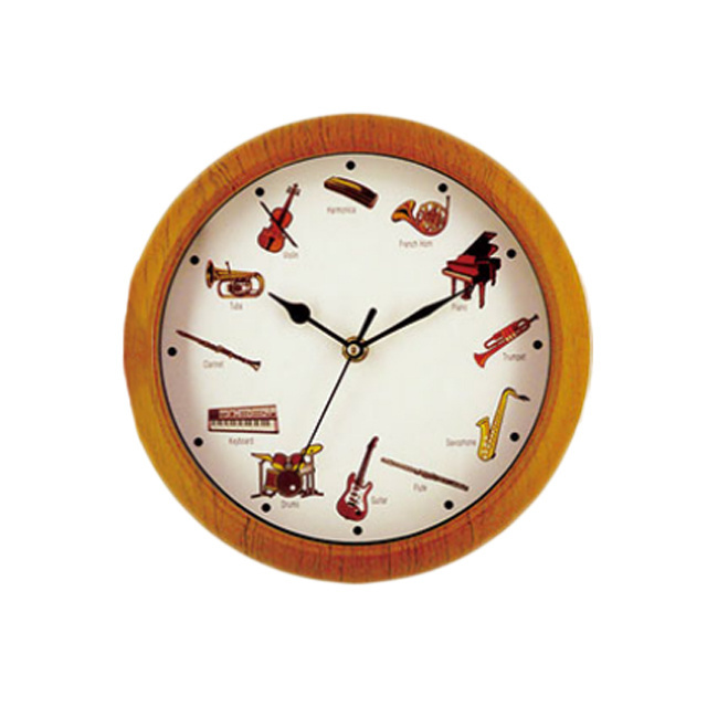 Cheap wholesale kids room birds singing silent work living room bedroom plastic wall clock