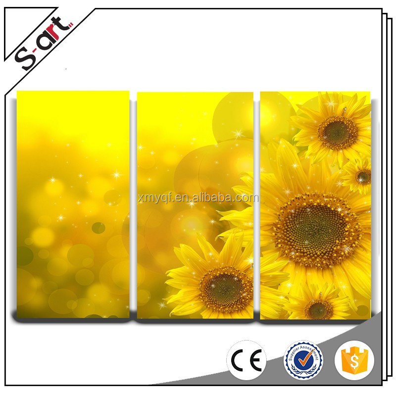 3 panels flower high resolution flower group modern canvas oil painting picture