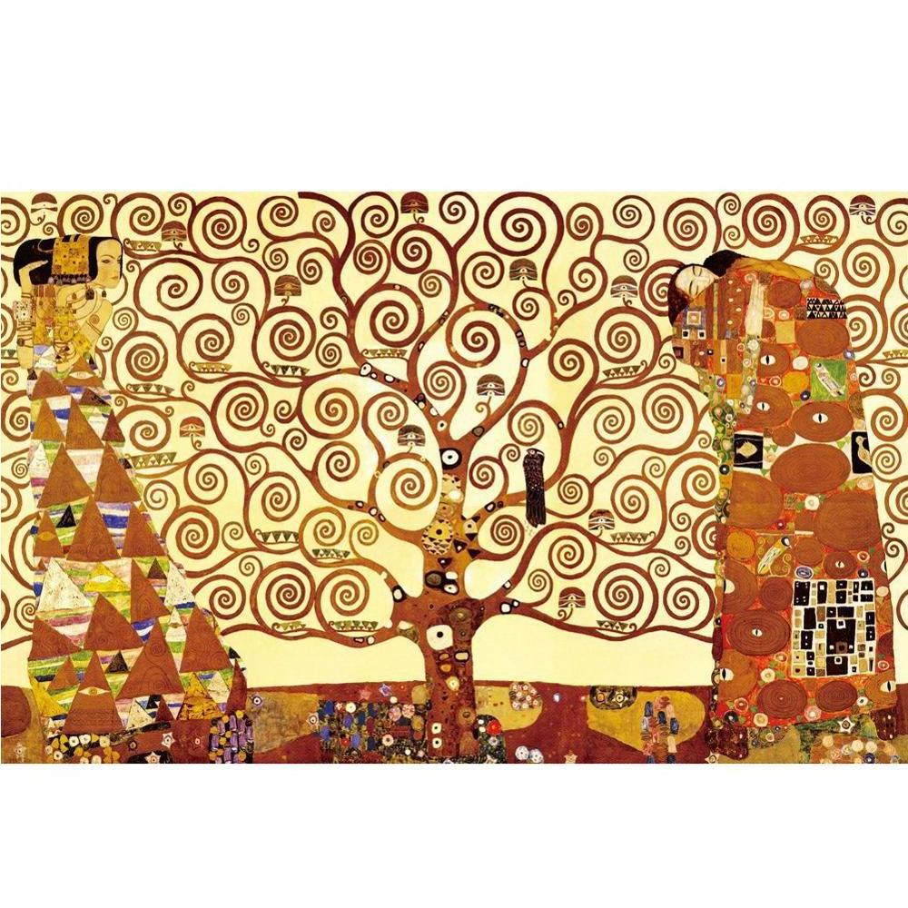 Gustav klimt picture famous artwork cop y handpainted oil canvas painting stock tree of life the kiss wall art gold foil