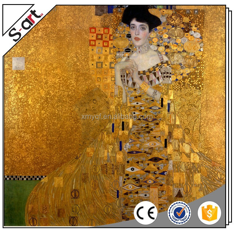 Gustav klimt gold-leaf gold leaf oil painting artwork reproduction