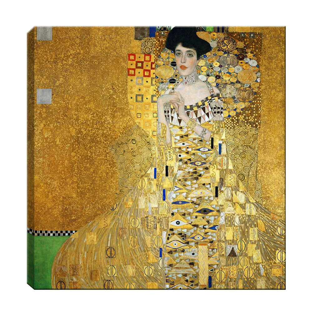 Gustav klimt gold-leaf gold leaf oil painting artwork reproduction