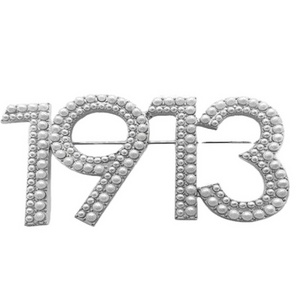 Sorority Accessories Delta Theta Rhinestone Pearl 1913 Brooch Sigma Greek Sorority Jewelry Dst Fraternity Gift Lapel Pin Brooch