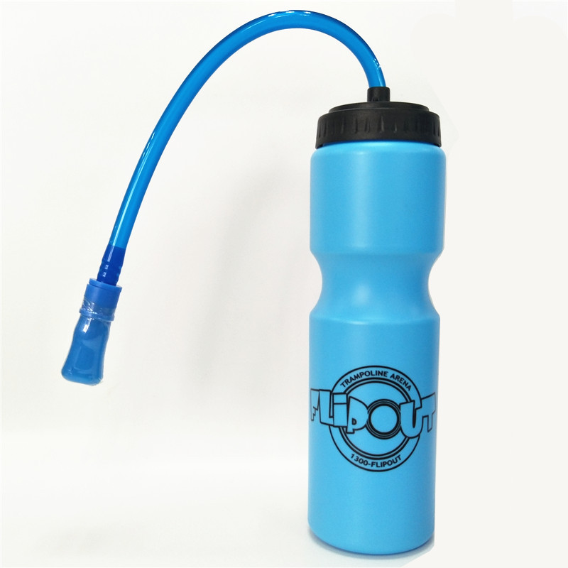 Water 22oz Sport Bottle With Straw Lid Big Mouth Hockey