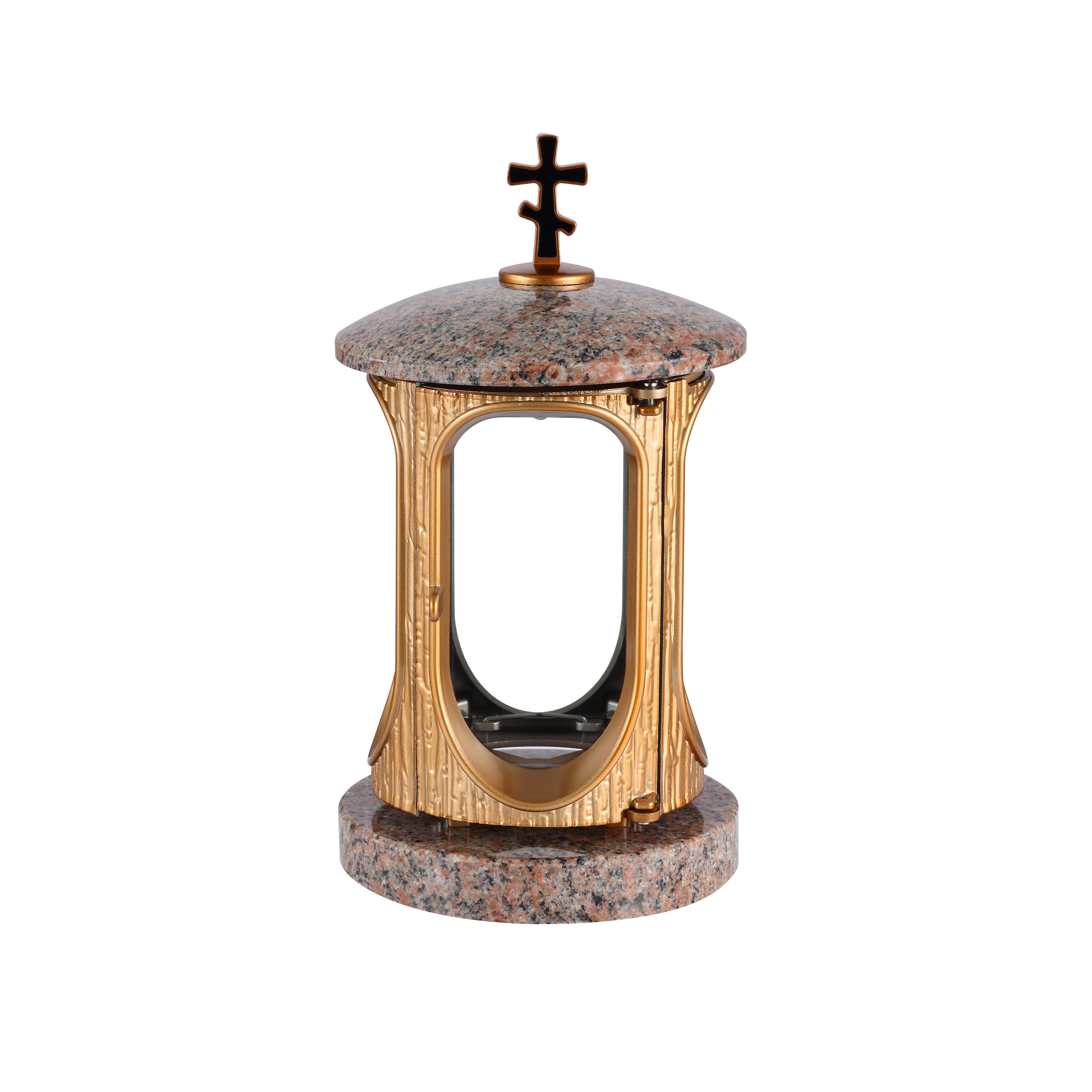 Funeral supplies cemetery and monument accessories Shanxi black granite memorial lantern religious crafts crosses China supplier