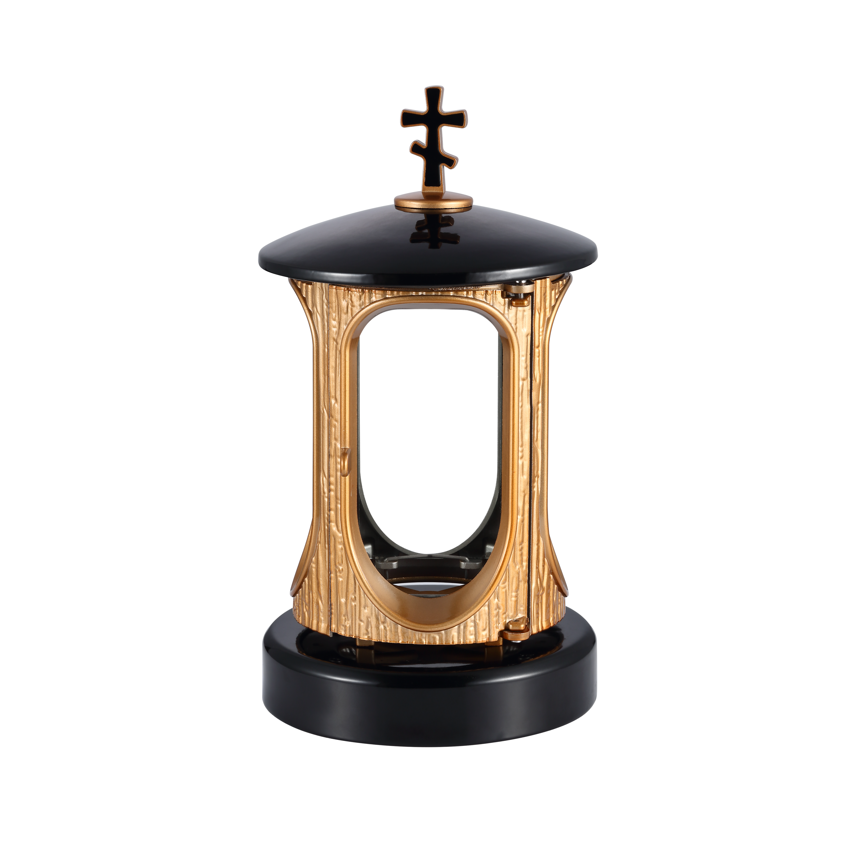 Funeral supplies cemetery and monument accessories Shanxi black granite memorial lantern religious crafts crosses China supplier