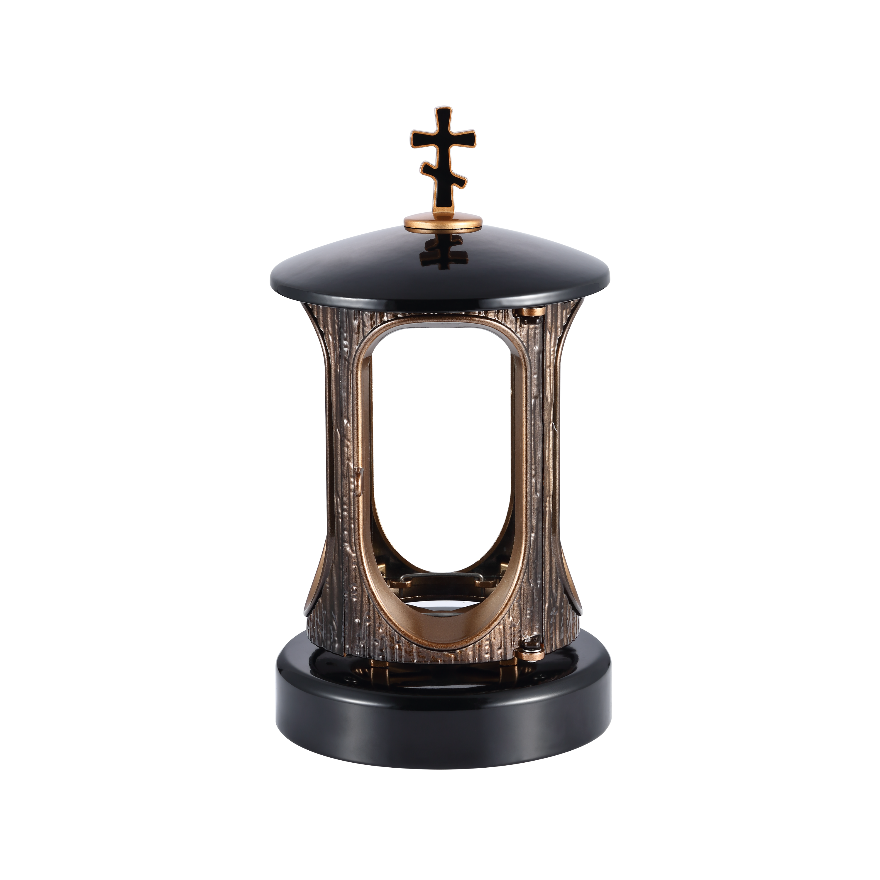 Funeral supplies cemetery and monument accessories Shanxi black granite memorial lantern religious crafts crosses China supplier