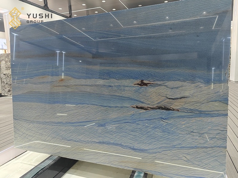 Yushi Group marble Azul Macaubas Quartzite  slab Luxury Stone Big Slabs for Floor and background  Quartzite Slabs