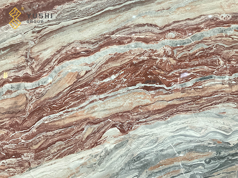 Yushi Group marble New Arrival Italy Monica Red Marble slabs used for  floors, walls, countertops, bathtubs, sinks