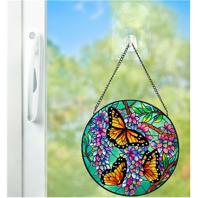 Hand Crafted Stained Glass Butterfly Sun Catchers wall Decoration