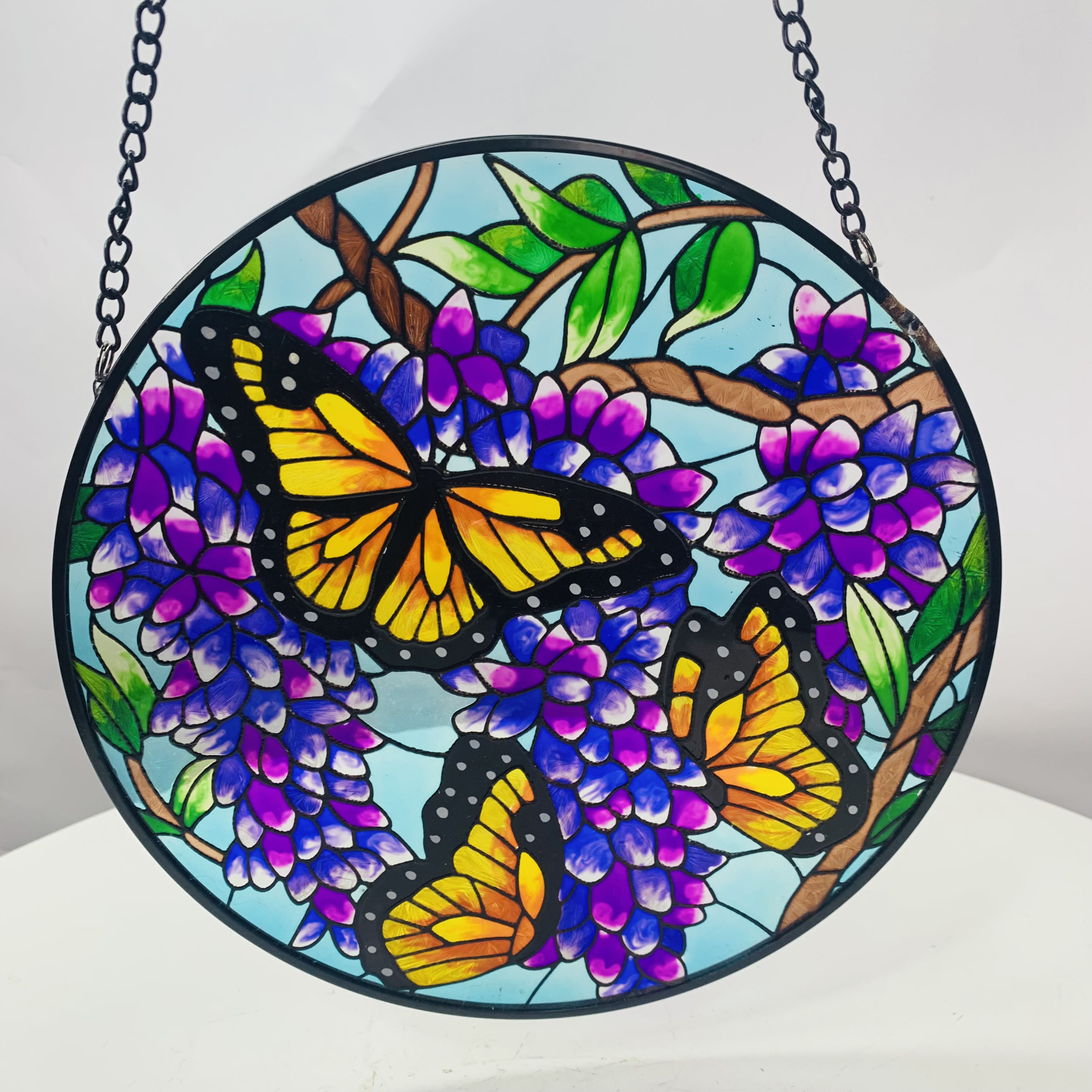 Hand Crafted Stained Glass Butterfly Sun Catchers wall Decoration