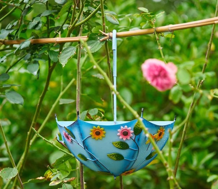 hanging Metal umbrella Decoration Planter Flower Pot