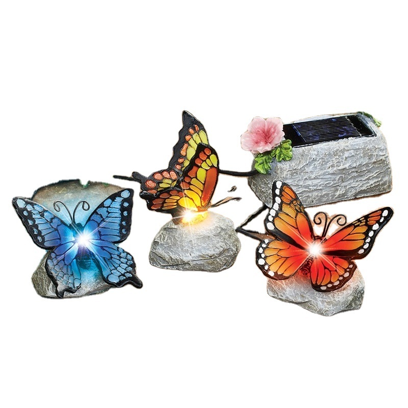 Garden light polyresin Solar Butterfly decoration