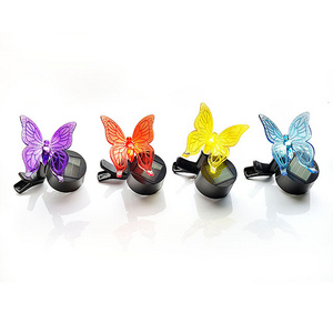 Solar Butterflies Figurine Clip Garden Color Change LED Decorative Light