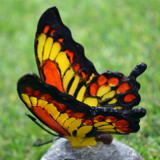 Garden light polyresin Solar Butterfly decoration