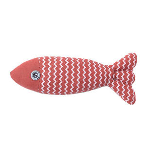 Pet Cat Mint Toy Fun Cat Cloth Fish Self Hi Containing Cat Toy