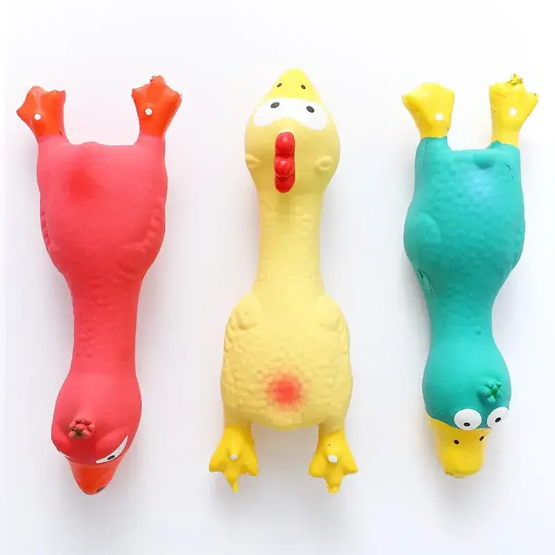 Pet Toy Latex Chicken Stuffed Cotton Hand Scream Chicken Pet Sound Toy