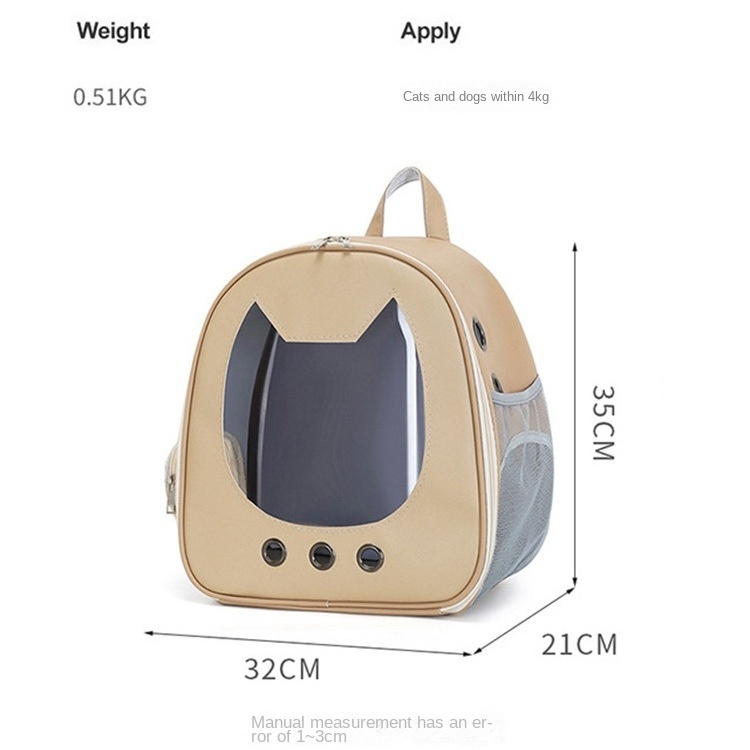 New Clear Oxford Cloth Portable Pet Backpack for Cats and Dogs