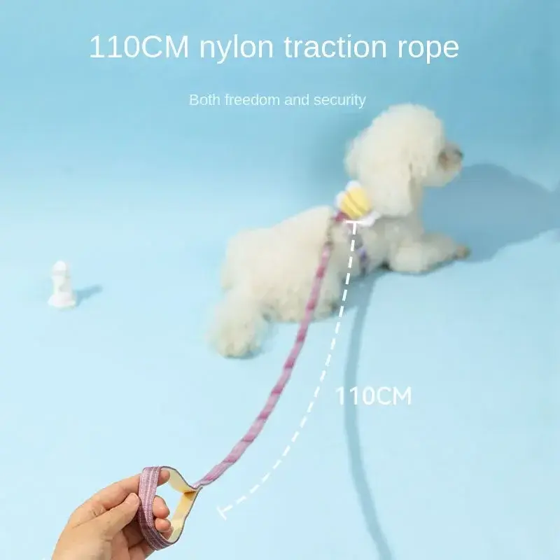 Pet I-shaped Cat Traction Rope Summer High-value Cat Chain Small and Medium-sized Dog Walking Rope