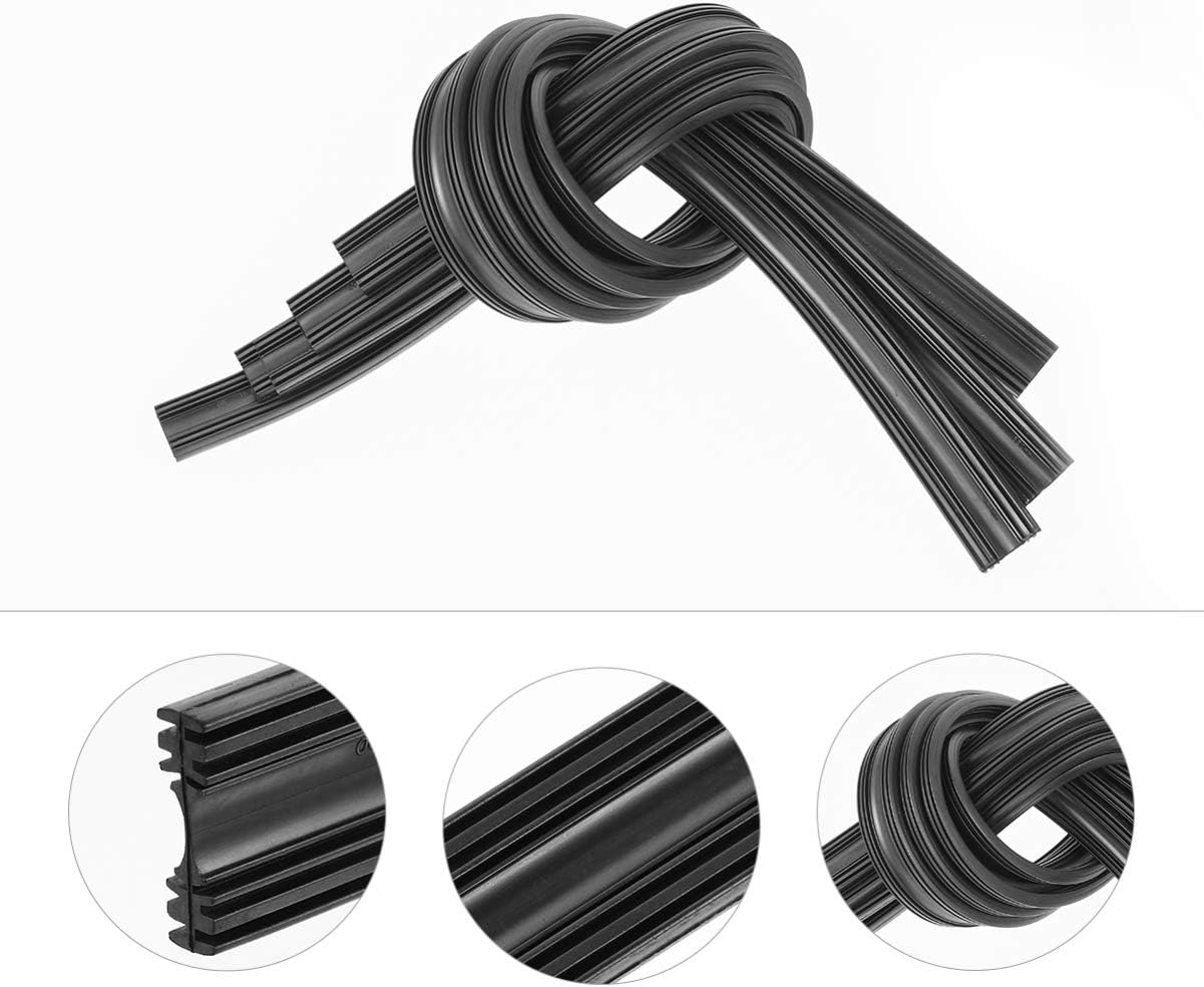 SPOTLESS Rubber Bracketless Wiper Blade Refill 7mm Front Window Windshield Windscreen Frameless Wiper Refills