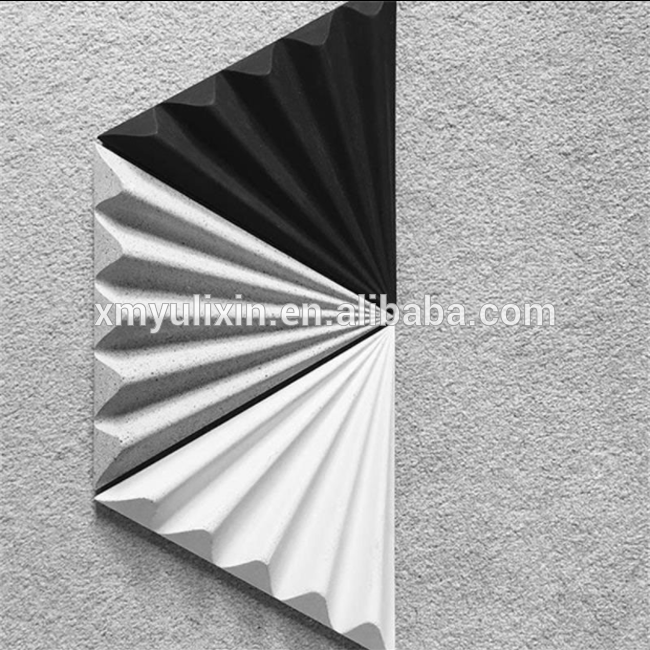 OEM High quality 3d geometrical cement pour gypsum designed house silicone wall brick panel molds concrete tile mold for cement