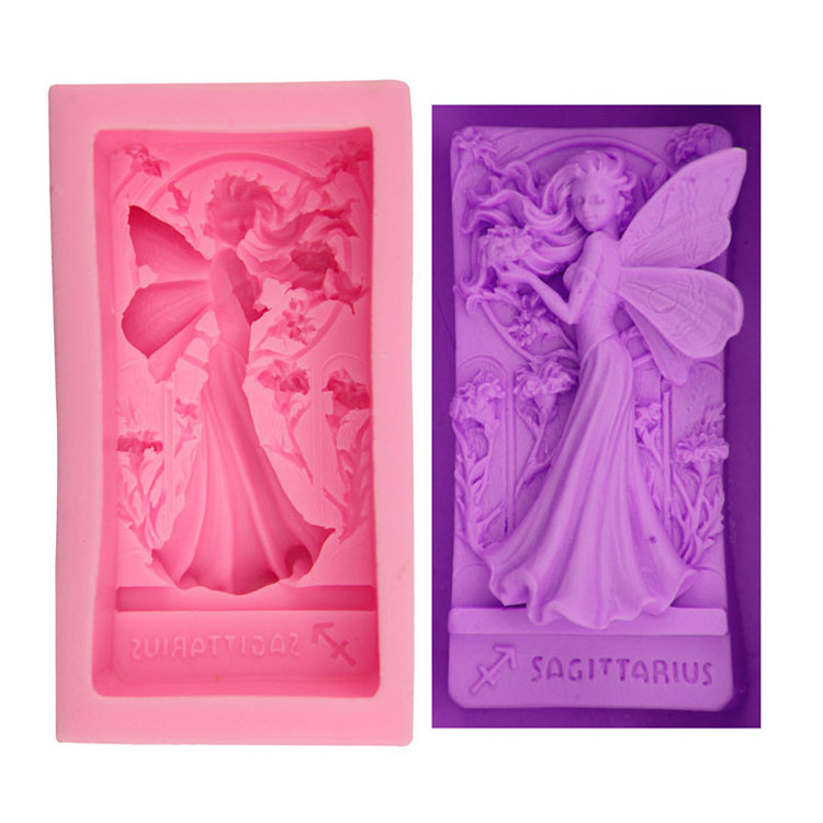 Fairy Angel Silicone Oval Set 3d Baby Silicone Mould Square Handmade Custom Soap Mold For Soap Mold