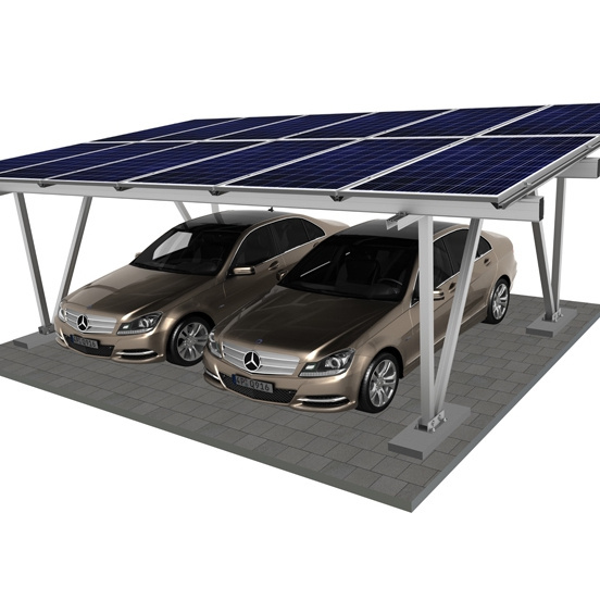 Carbon Steel Solar Carport Rack Mount Carports Ballasted Residential and Commercial Solar