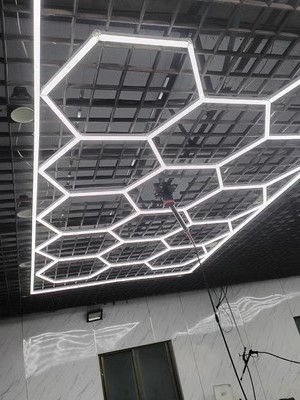 Hexagon Led Lamp Workshop Lights Popular Advertising One-step Connection Ceiling Wall Lighting