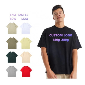 Wholesale High Quality Crew Neck Plain T-shirts Custom Unisex 100% Cotton Tshirt Mens Blank Plain Tshirts