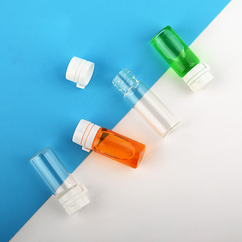 2ml/3ml/5ml flat-bottomed Essence bottle Clear glass trial small ampere bottle