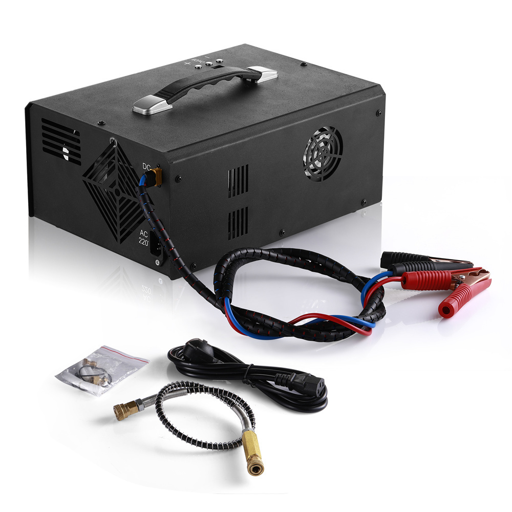 12v Portable 300 bar Pcp Air Compressor With Digital Display And Auto stop Pump For Paintball HPA Tank