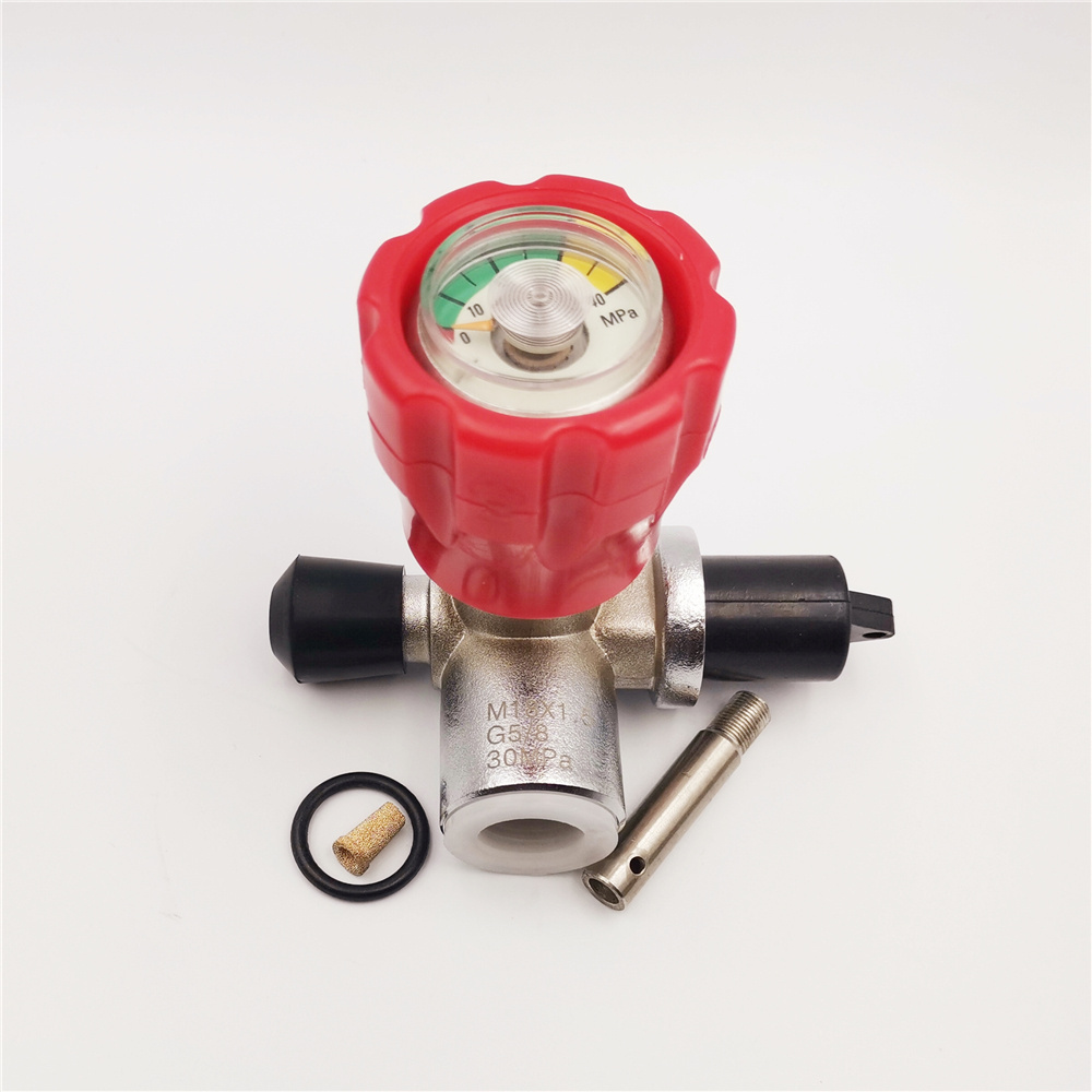 High pressure 30Mpa carbon fiber cylinder gas valve SCUBA PCP tank valve